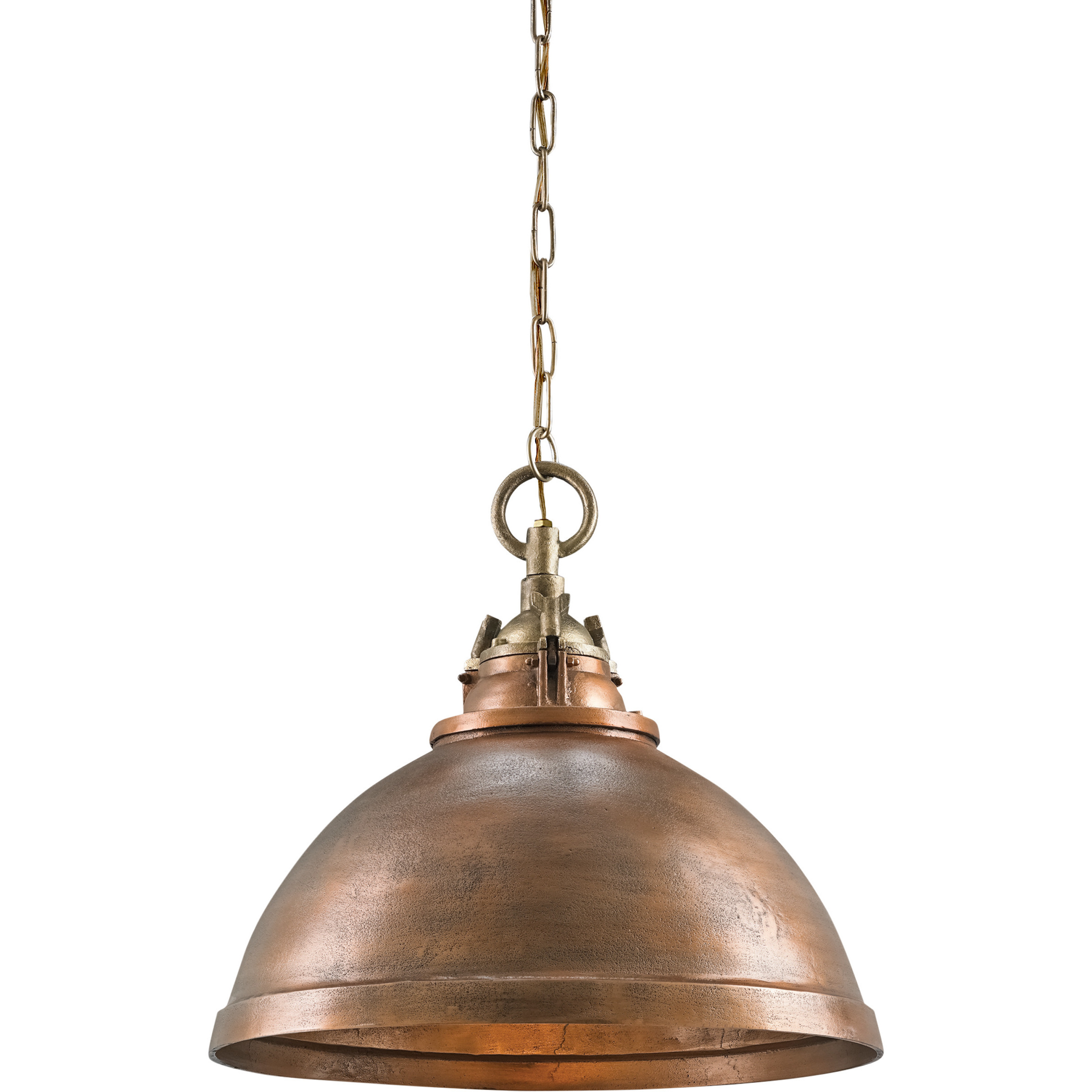 Admiral 1 Light 20 inch Antique Brass Pendant Ceiling Light